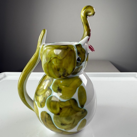 Vintage Hand-Painted Ceramic Elephant‎ Pitcher Creamer Italy #1560 - Picture 3 of 12